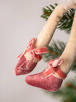 Украшение декоративное Фламинго 8х9х24см розовый полиэстер 000000000001208285