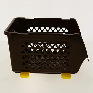 Ящик для овощей 10л ИНТЕРМ шоколадный пластик 000000000001176035