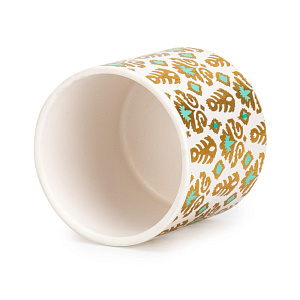 Кашпо 10х9см 0,45л Аква голд II керамика 000000000001225867