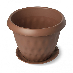Горшок для растений "Розетта" 21,0л Д400 c поддоном терракот С130ТЕР 000000000001157926