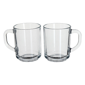 MUG Набор кружек 2шт 250мл PASABAHCE стекло 000000000001061229