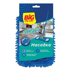 Насадка для швабры BIG CITY Smart микрофибра-шенилл 000000000001220109