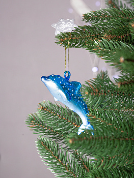 Украшение декоративное Дельфин 10,7см DARLENS стекло 000000000001209976
