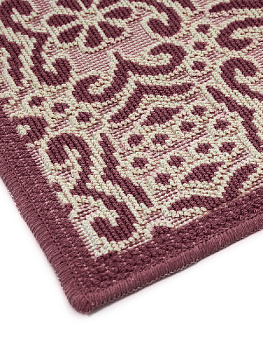 Коврик универсальный УЗОР2 80х150см, 100%хб бордовый, Турция M000078 000000000001199801