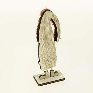 Декоративное украшение Маленький гном 6х4х19,5см красный 000000000001209785