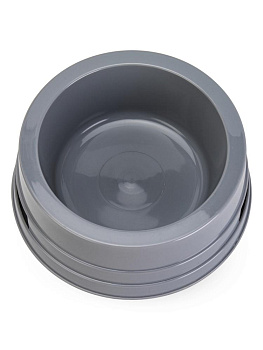 Миска для животных 0,74Л LUCKY PET серый пластик 000000000001223400