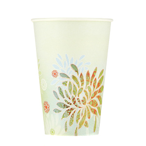 Набор одноразовых стаканов Цветы Pap Star, 200мл, 10 шт. 000000000001142454