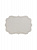 Салфетка сервировочная 45x30см DE'NASTIA С отстрочкой фигурный прямоугольник серебро ПВХ 000000000001221312