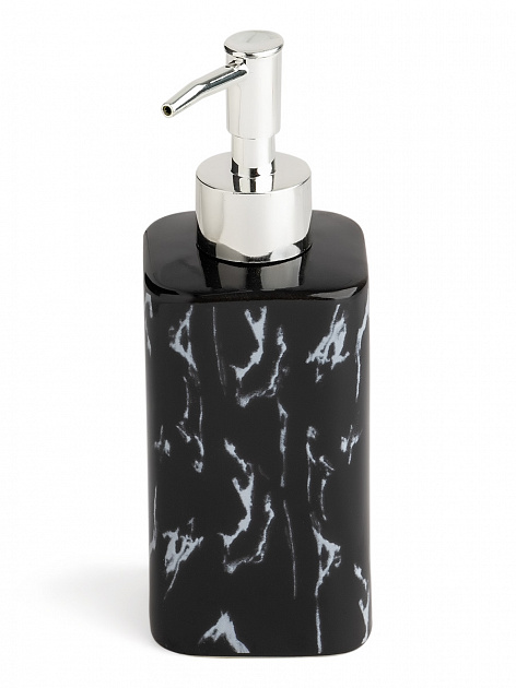 Диспенсер для жидкого мыла DE'NASTIA мрамор чёрный керамика 000000000001213498
