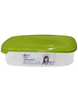 Емкость для СВЧ 1л прямоугольная пластик Bono GR2223ОЛ 000000000001197183