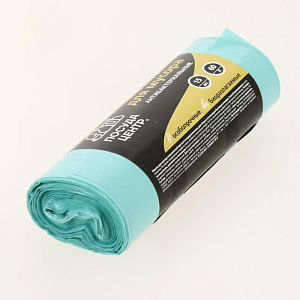 Пакеты для мусора антибактериальные 60л 15шт рулон ПОСУДА ЦЕНТР ПЦр60АБ 000000000001201921