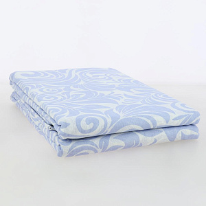 Комплект постельного белья 2-спальный ТРАДИЦИЯ Узоры рис068 Вид9/8 синий белоземельная бязь хлопок 100% 000000000001207177