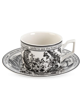 Пара чайная 240мл Black подарочная упаковка фарфор 000000000001228618