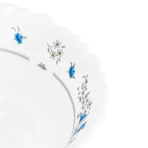 Салатник 25см/2,5лFARFORELLE Голубой цветок стеклокерамика 000000000001222847