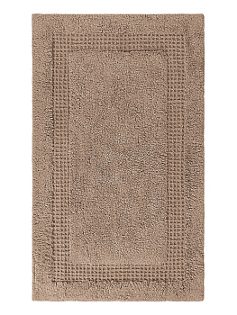 Коврик для ванной 60x100см DE'NASTIA Вафля бежевый хлопок 000000000001220600