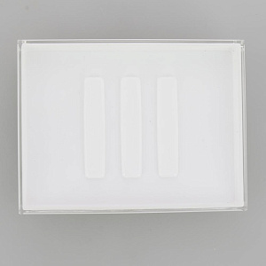 Мыльница DE'NASTIA прямоугольная острый угол пресиковая пластик 000000000001207111