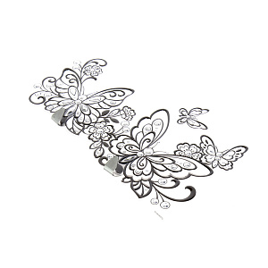 Двойной стикер крючок Бабочки Room Decoration 000000000001127372