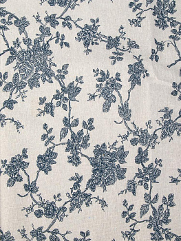 Скатерть 140х200см LUCKY Голубые Розы полиэстер/хлопок 000000000001228307