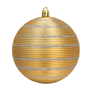 Декоративное украшение Набор шаров 2шт 10см Рельеф серия Золотая пластик 000000000001224100