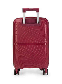 Чемодан на колесах S (36х22х55см) абстракция с дополнительным отделом красный PP 000000000001226567