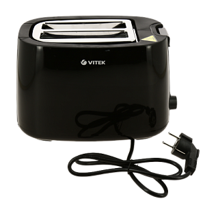 Тостер Vitek VT-7157 мощность700вт регулировка степени обжарки функция подогрева/размораживания механическое управление поддон для крошек пластик 000000000001204164