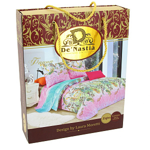 Комплект постельного белья 2спальное DE'NASTIA Сатин Фаина (70x70см-2шт) C010389 000000000001116697