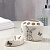 Набор для ванной 2 предмета КЕРАМИКА РУЧНОЙ РАБОТЫ Зайцы деколь микс керамика белый 000000000001211464