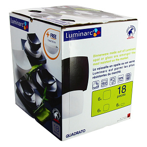 Столовый набор Quadrato Luminarc, 19 предметов 000000000001061164