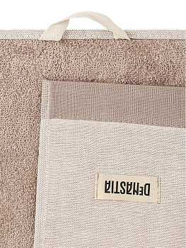 Полотенце кухонное 40x60см DE'NASTIA 360гр бежевый меланж хлопок 000000000001219810