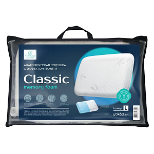 Подушка анатомическая 40х60см СТОЛИЦА ТЕКСТИЛЯ ORIGINAL 220г микрофибра полиэстер/пенополиуретан 000000000001218616