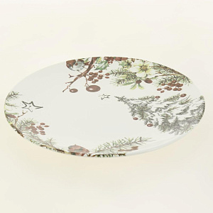 Тарелка обеденная 26см LUCKY Новый год керамика 000000000001208750