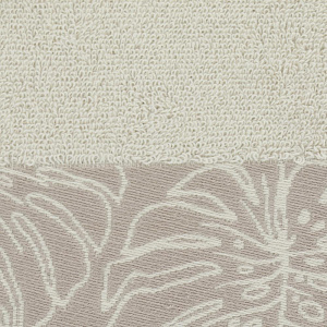 Полотенце 50х90см DE'NASTIA ТРОПИКИ (новые) молочный/бежевый хлопок 000000000001208573