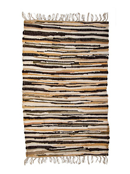 Коврик универсальный 50х80см LUCKY тканный бежево-лиловый хлопок 000000000001225682