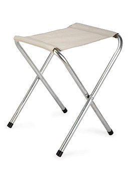 Стул складной 27,5х32х35см туристический белый металл/оксфорд 000000000001227421