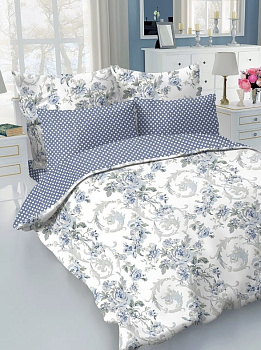 Комплект постельного белья Евро LUCKY Райский сад 2наволочки 50х70см + 2наволочки 70х70см сатин 100% хлопок 000000000001209661