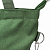 Сумка-шоппер с брелком (холст) 38х33х5см зеленый поликотон 000000000001221693