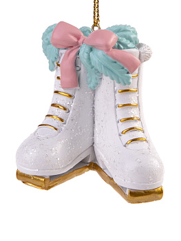 Новогоднее подвесное украшение Новогодние Коньки из полирезины / 5,5х5,5х4см арт.80066 000000000001191416