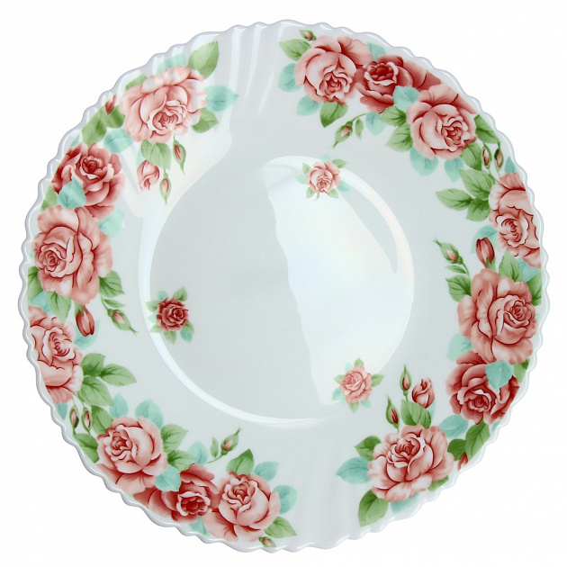 Тарелка обеденная MATISSA Роза, стекло, 25,5 см. М22040 000000000001003192