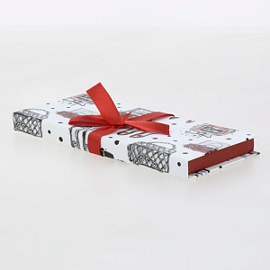 Подарочная коробка ДЛЯ ДЕНЕГ 17,2х8,3х1,6см РутаУпак МОДНИЦА с бантом 000000000001209755