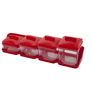 Набор для специй 39х9х12см ПОЛИМЕРБЫТ пластик 000000000001062539