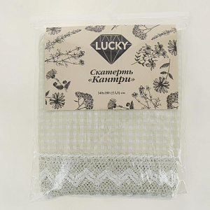 Скатерть 140x180см LUCKY Кантри бежевый 100% полиэстер E020170 000000000001202445
