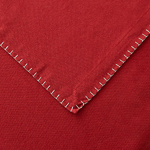 Раннер 35x160см DE'NASTIA Holiday вышивка серебром красный хлопок/полиэстер 000000000001226200