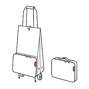 Сумка на колесиках Foldabletrolley funky dots 2 Reisenthel 000000000001123264