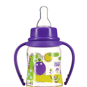 Бутылочка с соской от 0 месяцев Русские мотивы Lubby, 120-125мл 000000000001135402