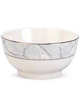Набор столовой посуды 24 предмета Мрамор (салатник 12см 300мл-6шт/обеденная 26см-6шт/десертная 20см-6шт/суповая 20см-6шт) фарфор 000000000001228627
