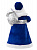 Детская игрушка (Дед Мороз В синем костюме) для детей старше 3х лет из пластика и ткани 20,5x12,5x41,5см 82524 000000000001201765