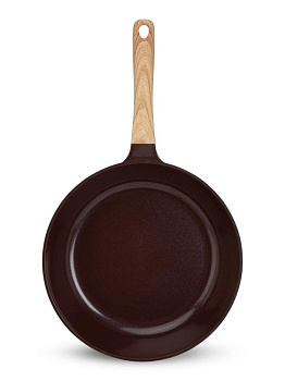 Сковорода 26см МАГИЯ ВКУСА керамическая индукция темный шоколад/капучино алюминий 000000000001228699