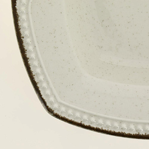 Тарелка суповая 22см DE'NASTIA DONNA молочный фарфор 000000000001209933