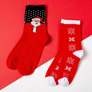 Набор женских носков KAFTAN "Merry holidays" 2 пары, р-р 36-39 4685307 000000000001202321