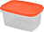 Контейнер для продуктов Plast Team PATTERN FLEX, с гибкой полиэтиленовой крышкой, прямоугольный, коралловый, 0,6л, 143х100х72 (PT1131) 000000000001201520